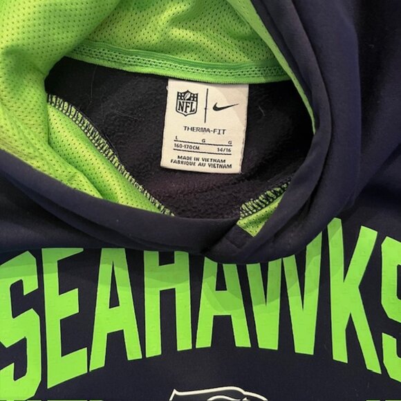 Nike NFL Seattle Seahawks Pullover Sweatshirt Hoodie Youth L - Picture 2 of 8